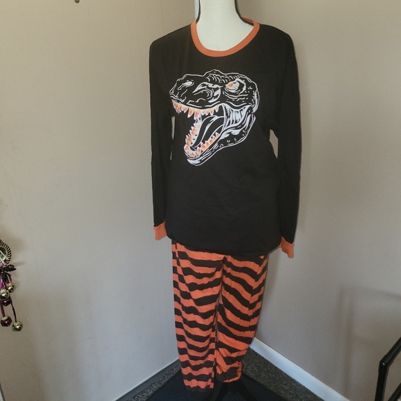 🏖$5 Place Adult sz Large candysaurus unisex pajamas - Picture 1 of 11